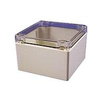 Hammond Manufacturing 1554P2GYCL Enclosures General Enclosure - Grey/Clear Lid - 4.7 x 4.7 x 3.2in - Polycarbonate - N4X