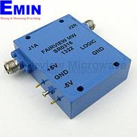 FairviewMicrowave SR0316 SMA PIN Diode Switch SP1T (50 Ohm, 300MHz - 16GHz , +23 dBm, SMA Female)