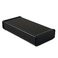 Hammond Manufacturing 1455J1602BK PC Board Alum w/Plastic Ends 6.3x3.07x1.06" Black