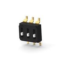 P&B 2319847-3 DIP Switches END STACK DIP 3P G RAISED TUBE