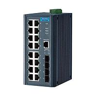 Advantech EKI-2706G-1GFPI-BU Unmanaged Ethernet Switches 5GE+1G SFP Unmanaged Ind. PoE Switch W/T