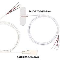 OMEGA SA2F-RTD-3-100-A-120 Self-Adhesive Silicone Molded RTD Surface Sensors (Class A, Stripped Leads, 100 Ω, 200 °C)