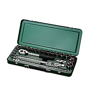 SATA 09092ME 25PC 1/2"DR 6PT METRIC SOCKET SET