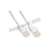 Amphenol Cables on Demand MP-5ERJ45UNNW-005 Cat 5e CAT 5E UTP RJ45 WHITE 5