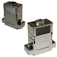 NorComp 956-009-010R031 Two Piece Backshell 9P Straight Gray Plastic