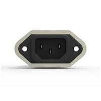 Corcom - TE Connectivity 3EJT1F Inlets 3A, Extended flange .250 spade terminal