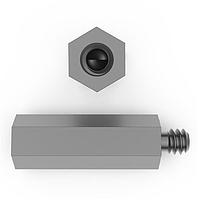 RAF Electronic Hardware 4540-632-AL Hex 1/4 Hex X 7/8 Length Hex Male-Female Standoff