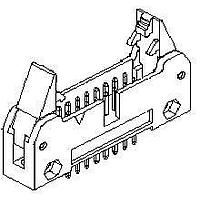 Molex 90571-1103 Headers & Wire Housings QF50 Srd Hdr Vt W/ ELv Blu .25Au 10Ckt