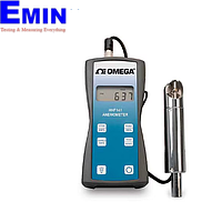 OMEGA HHF141A-USB Precision Handheld, Rotating Metal Vane Anemometer (1" Probe, USB, 300~6,800 FPM)