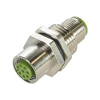 HARTING 21433201800 Circular Metric Connectors M12-PFT-CRIMP-8P-ACOD-M/F-SHLD