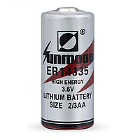 Sunmoon ER14335 Lithium Thionyl Chloride Battery (3.6V, Li/SOCl2)