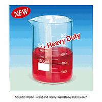 SciLab SL.Bea1103 Beaker, Heavy-Wall, 250 / 50㎖ , Φ70×h94mm / thick 3.5