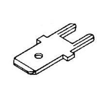 AMP Connectors - TE Connectivity 1217956-1 PC Tab 312 FAST PCB TAB 032TPCUBR