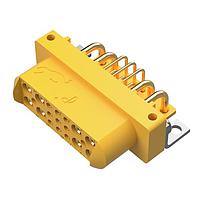 Amphenol Positronic GFSH89F4B Connectors Mixed Density Power Connector,8 size 16 and 9 size 22 contacts,Socket (Female),Right Angle Solder