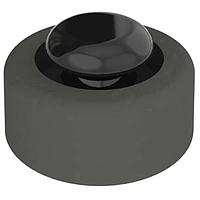 Essentra Components FF-008-P4X8B Push Rivet Foot,Rivet Mnt,Blk,.114 in-.157 in Hold