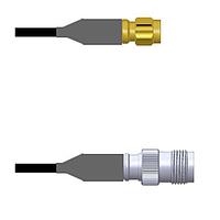 Amphenol Custom Cable Q-6704R000M007i RF Cable Assemblies SMA-SP/TNC-SJ LMR24 7I