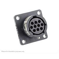 Eaton Souriau-Sunbank UTGX01210SW Receptacles Square flange receptacle, without backshell, for 10 female contacts, IP68/69K, keying W