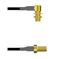 Amphenol Custom Cable Q-2P02V0003108i RF Cable Assemblies SMA-RJB/SMA-SJ G174 108I