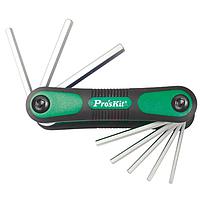 Proskit HW-121M Folding Hex Key Set (1.5,2,2.5,3,4,5,6,8mm)