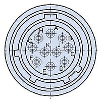 Glenair 233-100-H5ZL19-35PB Circular MIL Spec Connector 6+ start 8 wks