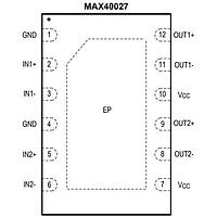Analog Devices MAX40027ATC/VY+ Digital Comparators Ultra Fast Dual Comparator