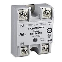Sensata Technologies - Crydom 84134919 Solid State Relays SSR Relay, Panel Mount, IP00, 280VAC/25A, AC In, Zero Cross, TRIAC, 1/4" Faston