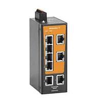 Weidmuller 2908040000 Unmanaged Ethernet Switches IE-SW-BLB-08-8TX Network switch, unmanaged, Fast Ethernet, Number of ports: 8x RJ45, IP30, -40 C...75 C