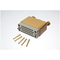 Amphenol Positronic SND9S3S0TG Receptacle D-Sub Female Connector 9P Solder Tail Straight Gold Shell Jackscrews