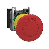 SCHNEIDER XB5AS8442 Standard Switches Trigger Action Turn to Release Red 40 mm