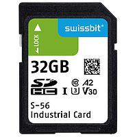 Swissbit SFSD032GL1AM1TB-E-EF-21P-STD Memory Cards Industrial SD Card, S-56, 32 GB, 3D PSLC Flash, -25C to +85C