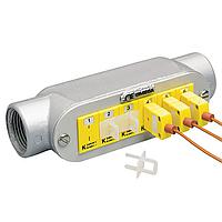 OMEGA JPCB-5-J-F Conduit Box Assemblies with Thermocouple and RTD Connectors (J, ANSI, Standard Female Thermocouple Connector)
