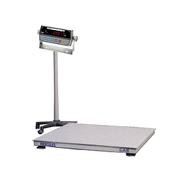 Industrial floor scale used in a warehouse weighing application