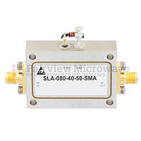 Fairview SLA-080-40-50-SMA 40 dB Gain Limiting Amplifier Operating From 2 GHz to 8 GHz with -20 to 20 dBm Pin, 19 dBm Psat and SMA