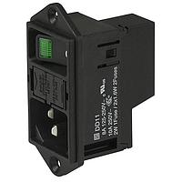 Schurter DD11.0123.1111 Inlets Red illumination QC 10A No Drawer