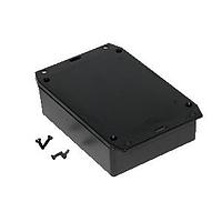 Hammond Manufacturing 1591XXGFLBK Flanged Enclosure FR ABS w/Flanged Lid 4.8x3.7x1.4" Black