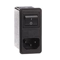 Schaffner FN286B-4-06 Inlets 4A MEDICAL FASTON COMPCT PWR ENTRY MOD