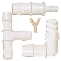 OMEGA FTPP-N230/220NP Plastic Fittings for Tubing and Hose (1/16 in ID to 1 in ID) (1/8 in, Barbed Fitting, 3/32 in, Barbed Fitting, Reducer, Barbed Fitting)