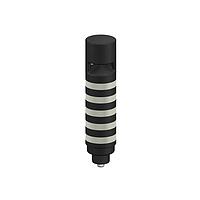 Banner Engineering TL50C5AOSKQ Tower Lights TL50 Pro Tower Light with IO-Link Sealed Omnidirectional Audible, Compact Black Housing: 5 Lighted Segments; Voltage: 18-30 V dc; Environmental Rating: IP67; Colors: Multicolor; 4-pin M12 Integral QD