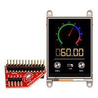 4D Systems gen4-uLCD-32DT-PI Resistive 3.2" gen4 LCD pack for Raspberry Pi with gen4-uLCD-32DT, 4D Serial Pi Adaptor + Cable