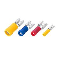 KS Terminals FDD1-110(8) Double Crimp Vinyl, Double Crimp Female, 22-16 AWG, .032 x .110