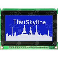 Matrix Orbital GLK240128-25-WB-E Intelligent Graphic LCD Blue Background White Text