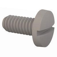 Essentra Components 010832B037 Machine Screw Binder Slotted Screw, #8-32 Thread, 3/8 in Lg