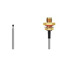 GCT (Global Connector Technology) CAB467RF-0200-A-1 RF Cable Assemblies I-Pex MHF 5L2SMA, RP, F Mt, BHJck, wO-ring,,200mm 1.37mm Cbl,Blk, 6GHz, Wshr-Nut