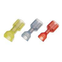 KS Terminals FDFNY2-110(5)TA Quick Disconnect Nylon-Fully, Twin Wire Female (TA), 16-14 AWG, .020 x .110