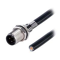 Same Sky (formerly CUI Devices) CDM1244-04D-MW-F12-050-67 Sensor Cables / Actuator Cables Solder Type,Front Fasten M12*1.0,D-Code 4PIN ,Screw Copper alloy,PVC  0.5M