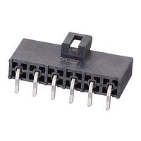 Molex 200241-1226 Shrouded MegaFIT R/A Top Latch 6ckt BLK