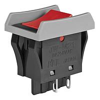 NKK Switches JWM21BCA-H Rocker Switches DPST TV5 RTD RED CAP BLK BODY&GRAY BARIR