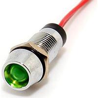 Mallory Sonalert FL1M-8CW-4-G110V Indicators LED GRN 8MM NUT 110VDC