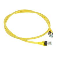 HARTING 9484747756010 Ethernet Cables / Networking Cables RJ Industrial RJ45 Cat6a DualBoot Patch Cable, PUR yellow (4x2xAWG 26/7), 1.0m