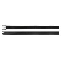 HellermannTyton 111-01515 Metal Ties Polyester Coated Stainless Steel Tie, 23" Long, 562lb Tensile Strength, SS316, Metal, 50/pkg